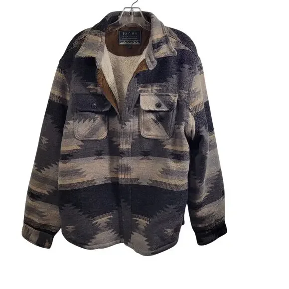 Jachs New York Premium Outdoors Purveyors Men Brown Southwestern Jacket Size L - Picture 7 of 7